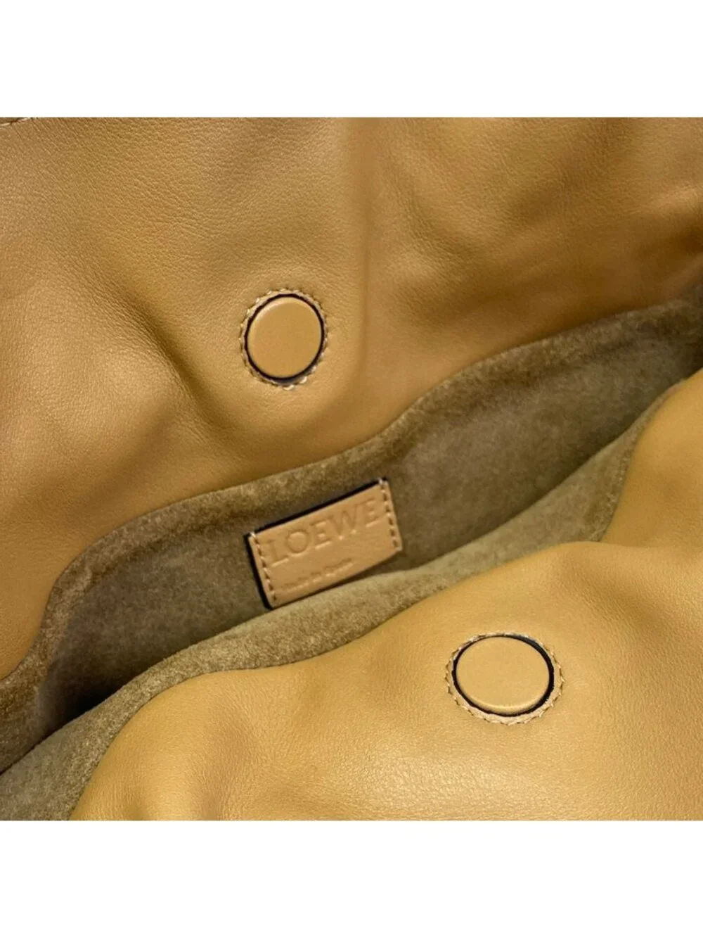 Loewe Clutch Flamenco Mini Light Brown Leather